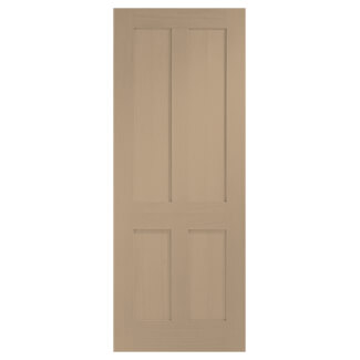 XL-Joinery Victorian Shaker Latte Oak 4-Panels Internal Fire Door