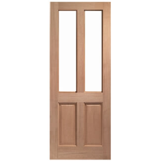 XL Joinery Malton Un-Finished Hardwood 2-Panels 2-Lites External Unglazed Door