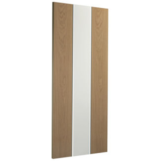 XL Joinery Asti Pre-Finished White-Oak 1-Light Internal Glazed Door