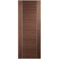 XL Joinery Forli Pre-Finished Walnut 1-Panel Internal Fire Door