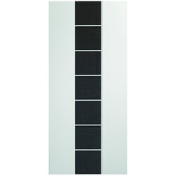XL Joinery Messina Pre-Finished White-Dark Grey 7-Panels Internal Door