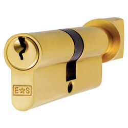 Carlisle Brass Eurospec MP5 Polished Brass Euro Cylinder And Turn