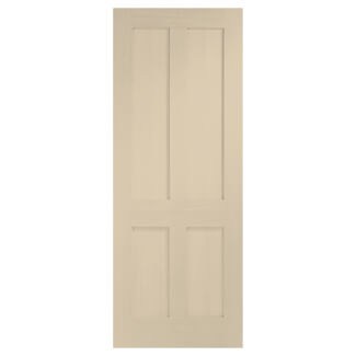 XL-Joinery Victorian Shaker Blanco Oak 4-Panels Internal Fire Door