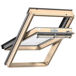 Velux Manual Centre Pivot Roof Window - 70 Double Glazed - Lacquered Pine