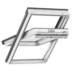 Velux Manual Centre Pivot Roof Window - 70 Double Glazed - White Polyurethane
