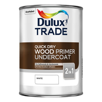 Dulux Trade Quick Dry Wood Primer Undercoat White