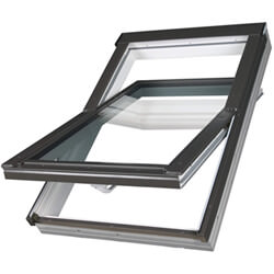Fakro Manual Centre Pivot Roof Window - PTP Double Glaze - PVC
