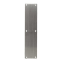 Deanta Push Plate 80 W x 350 L x 1.2mm T - Satin Stainless Steel