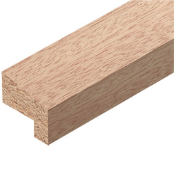 Cheshire Moulding Firecheck Hockey Stick in Red Hardwood 23 W x 26 T x 2400mm - Pack of 20