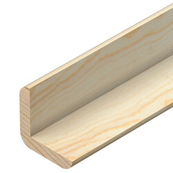 Cheshire Moulding Cushion Corner Angle in Pine - 2400mm Length - Bundle of 10