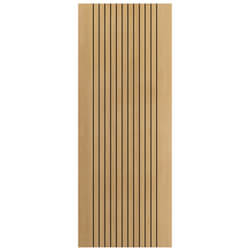 JB Kind Aria Flutted Internal Fire Door - Prefinished Oak Laminate