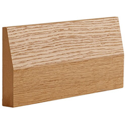 Deanta Half Splayed Architrave 90 W x 16mm T - Prefinished Oak