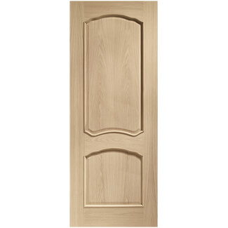 XL Joinery Louis Clear Lacquer Oak 2-Panels Internal Fire Door