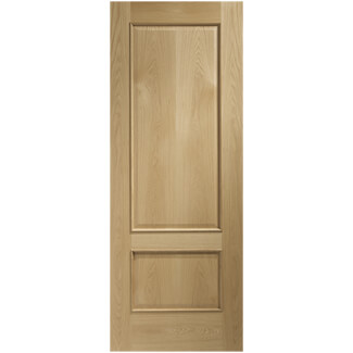 XL Joinery Andria Clear Lacquer Oak 2-Panels Internal Door