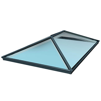 Brett Martin 4-Panes Aluminium Roof Lantern - Blue Glazing