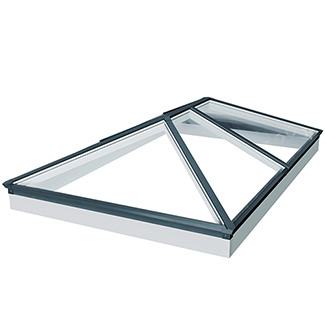 Brett Martin 6-Panes Aluminium Roof Lantern with Clear Glazing