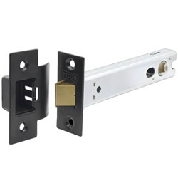 LPD Manhattan Tubular Latch in Matt Black - 2mm W x 127mm H