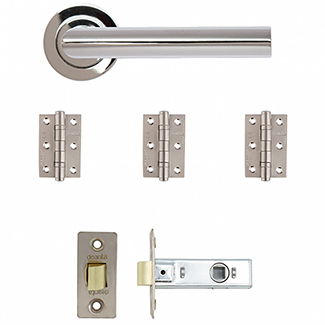 Deanta Ares Tubular Latch Kit - Polished Chrome Plated