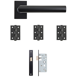 Deanta Ares Urban Door Latch Pack - Matt Black