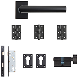 Deanta Ares Urban Sashlock Door Handle Pack - Matt Black