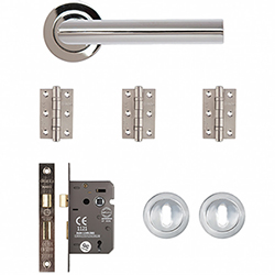 Deanta Ares Mortice Door Handle Pack - Polished Chrome