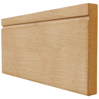 LPD Un-Finished Oak Single Groove Skirting Board