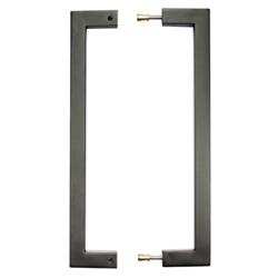 Deanta Urban Pull Handle Pair for Doors 20mm Dia x 320mm L - Matt Black