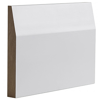 Deanta White Primed Half Splayed Skirting