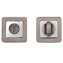 Deanta Thumb-Turn Square Lock for Bathroom Doors - 50 W x 50mm H