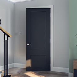 Deanta Sandringham Internal Door with 2 Panel - Prefinished Black
