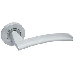 LPD Genoa Satin Chrome Door Handle Pack - 125 W x 50mm H