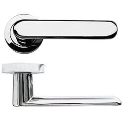 Deanta Parga Door Handle 126 W x 50mm H - Polished Chrome