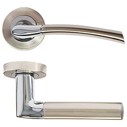 Deanta Hera Door Handle 125 W x 50mm H - Satin Nickel