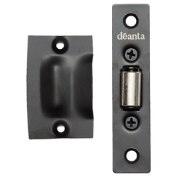 Deanta Roller Catch for Internal Doors in Matt Black Steel