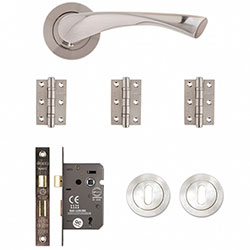 Deanta Fortuna Mortice Door Handle Pack - Satin Finish