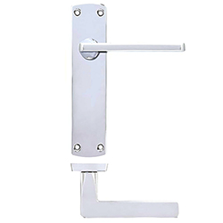 LPD Chester Polished Chrome Door Handle Pack - 125 W x 170mm H