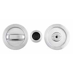 Deanta Flush Thumb Turn Round Lock for Pocket Door - 57mm Dia
