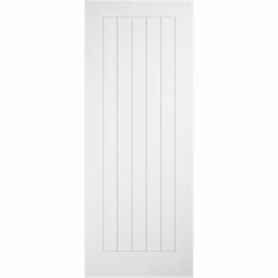 LPD Cottage Laminate Internal Fire Door with 5 Panel - Prefinished White