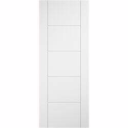 LPD Ladder Laminate Internal Door with 5 Panel - Prefinished White