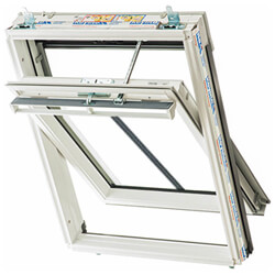 Keylite Solar Conservation Centre Pivot Roof Window - Triple Glazed - White Painted Pine