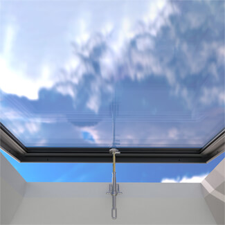 Brett Martin Manual Opening Flat Glass Rooflights for Builders Upstand - Hit and Miss