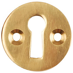 Dale Keyhole Escutcheon - Polished Brass