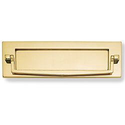 Dale Victorian Style Standard Letter Plate - Polished Brass