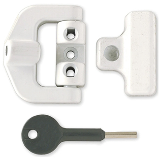 Yale 8K123 PVCu Window Lock + Key - White