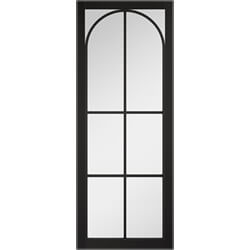 LPD Astoria Internal Door with 8 Clear Glazed Light - Prefinished Black