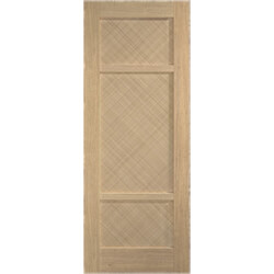 LPD Alvin Internal Door with 3 Panel - Prefinished Oak