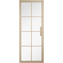 LPD Malvern Internal Door with 8 Clear Glazed Light - Prefinished Blonde Oak