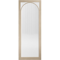 LPD Melrose Internal Door with 3 Reeded Glazed Light - Prefinished Blonde Oak