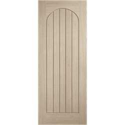 LPD Mexicano Arched Square Top Internal Door with 5 Panel - Prefinished Blonde Oak