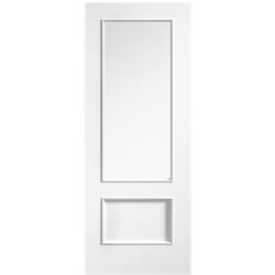 LPD Murcia Internal Door with 1 Panel and 1 Clear Glazed Light - White Primed